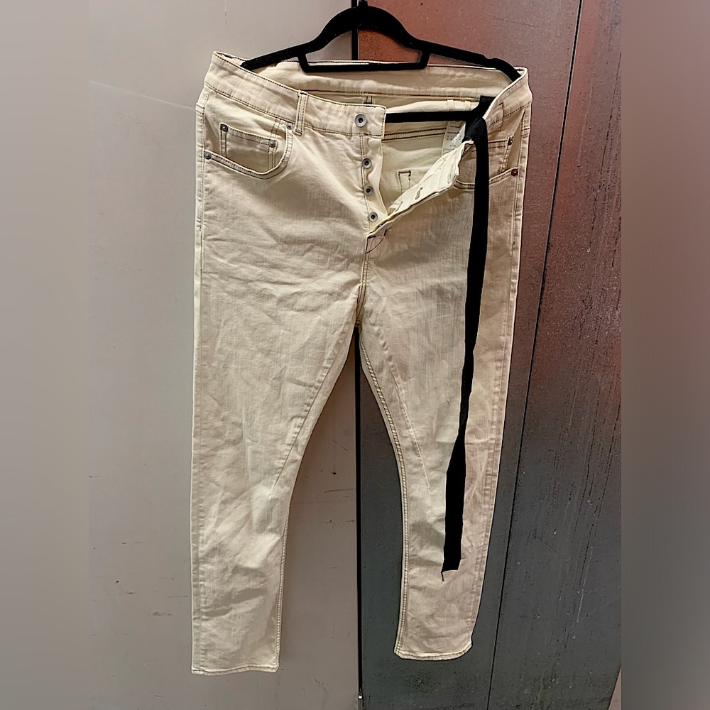 Rick Owens DRKSHDW Cream Jeans (Detroit Cut)